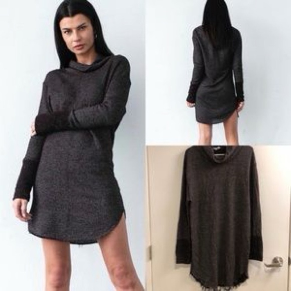 Women's Gray Sweater Dress